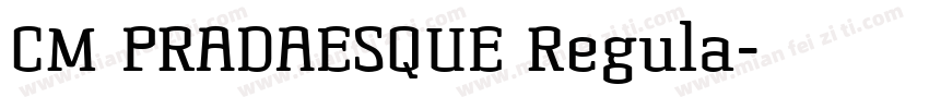CM PRADAESQUE Regula字体转换